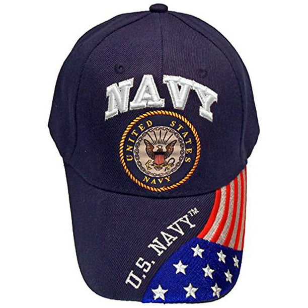 Distressed American Flag Adjustable Baseball Cap Sport Hat for Men and Womens US Navy Veteran 